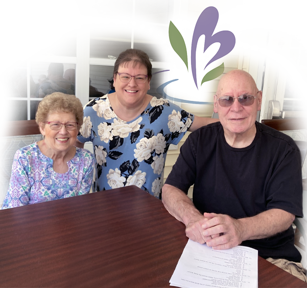 residents with heritage springs spa logo above them