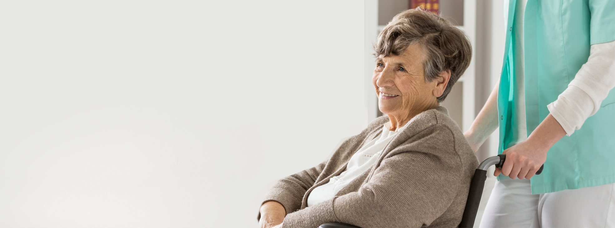 woman in a wheelchair